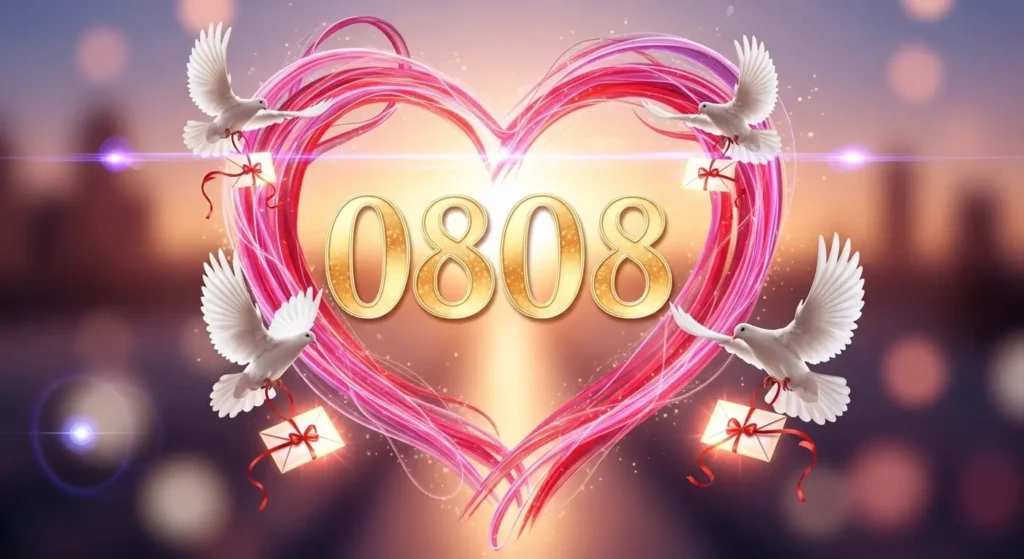 0808 angel number meaning love