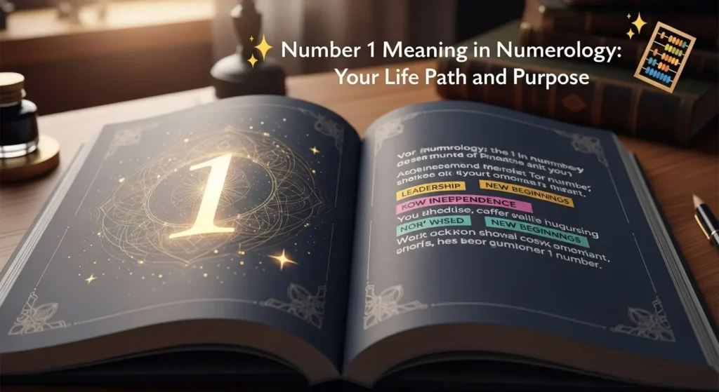 number 1 meaning in numerology
