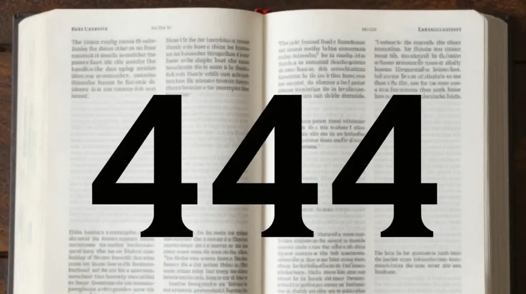 number 444 meaning in the bible