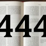 number 444 meaning in the bible
